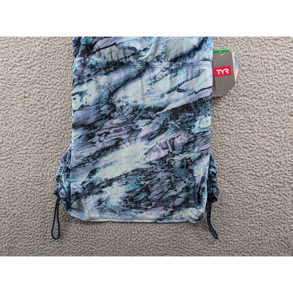 NEW TYR Womens Tessa Blue High Neck Crossback Tankini Top sz 4/6 style TTESHA7A - Picture 3 of 13